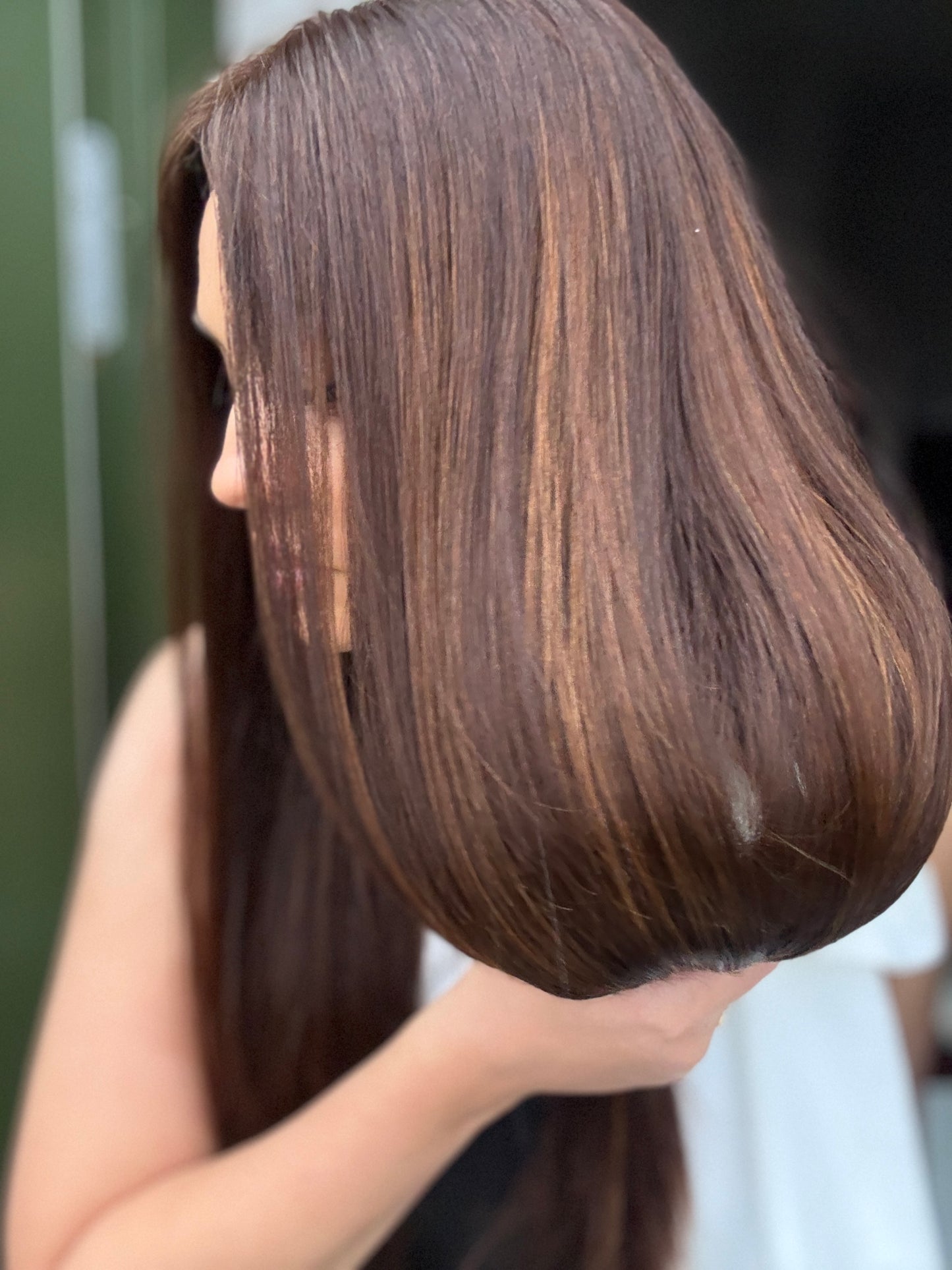 360° Full Lace Wig. Color 3 w. Warm Highlights