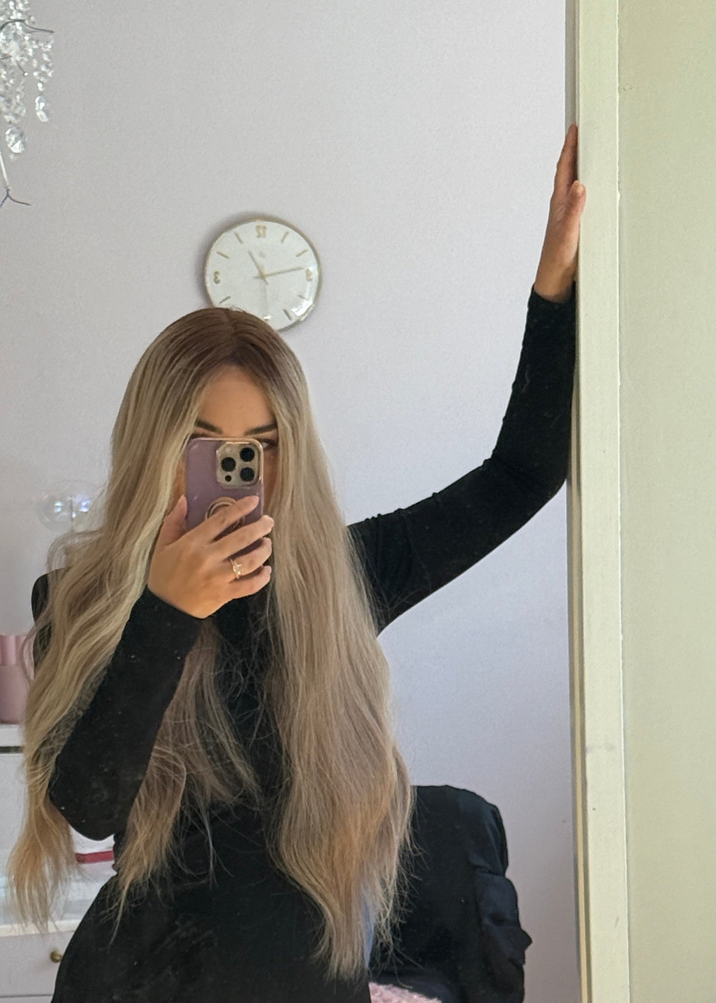 Exclusive collection - European wig - Blonde Wig With Ashy Roots