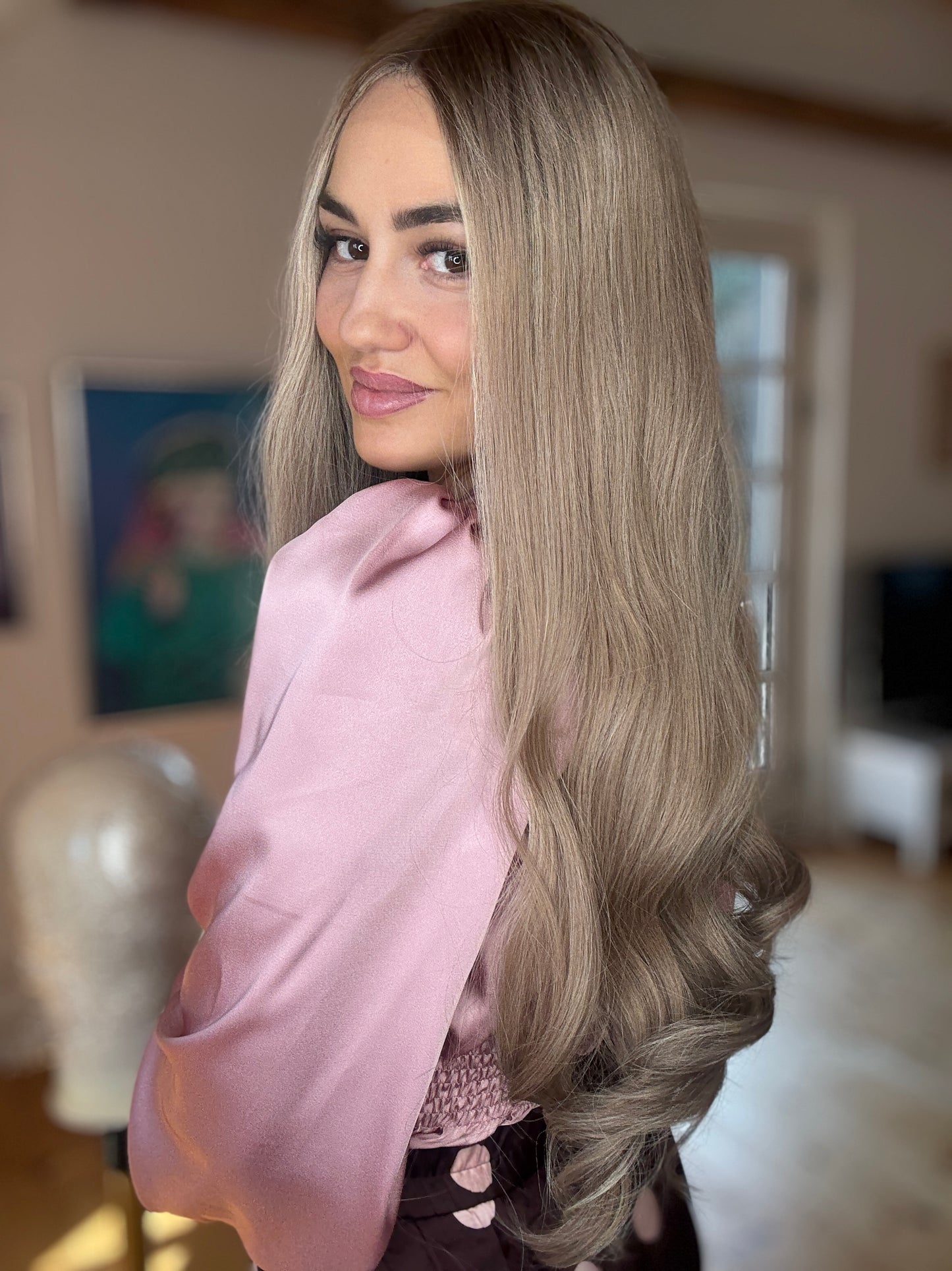 Exclusive collection - European wig - Blonde Wig With Warm Roots #10 #1001 #130A