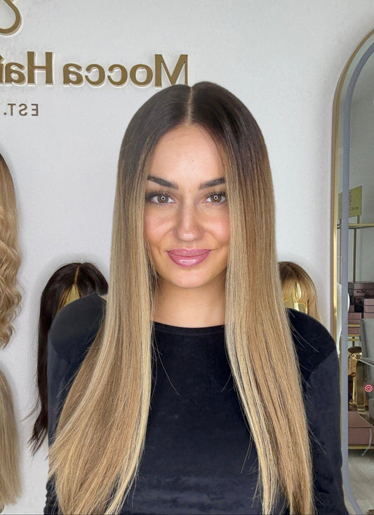 3-in-1 Wig: Dark Brown, Light Brown & Blonde