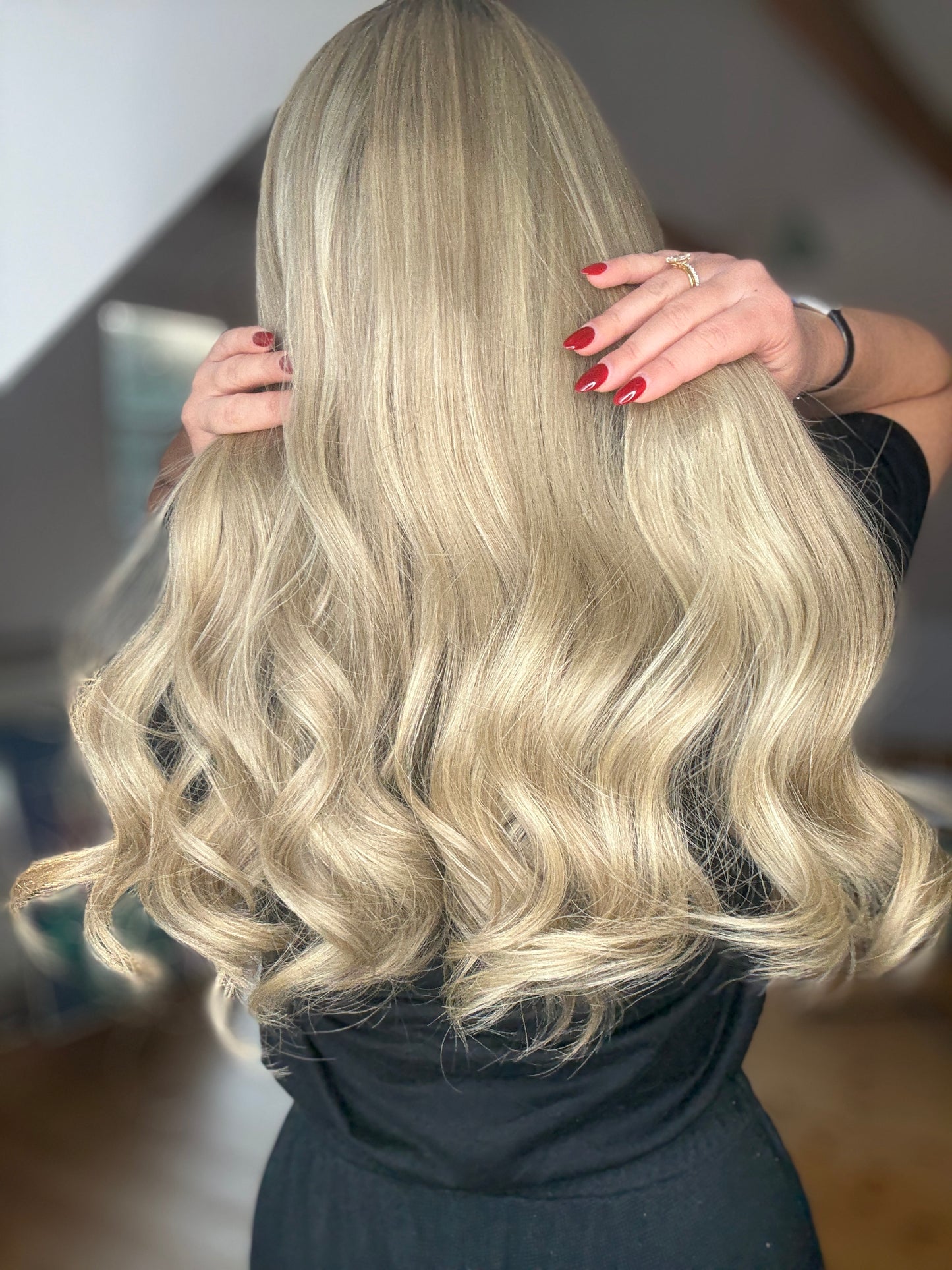 Exclusive collection - European wig - Blonde Wig With Ashy Roots