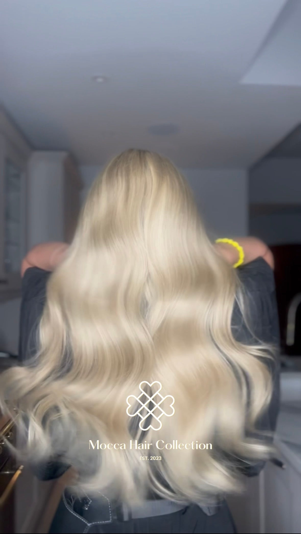Ice blonde wig