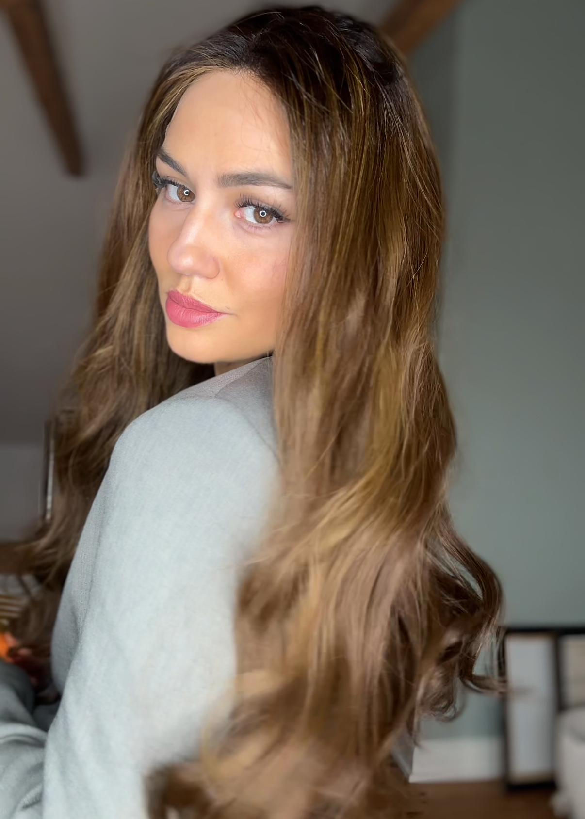 Exclusive collection - European wig - Brown Wig With Dark Roots #1B #3 #4