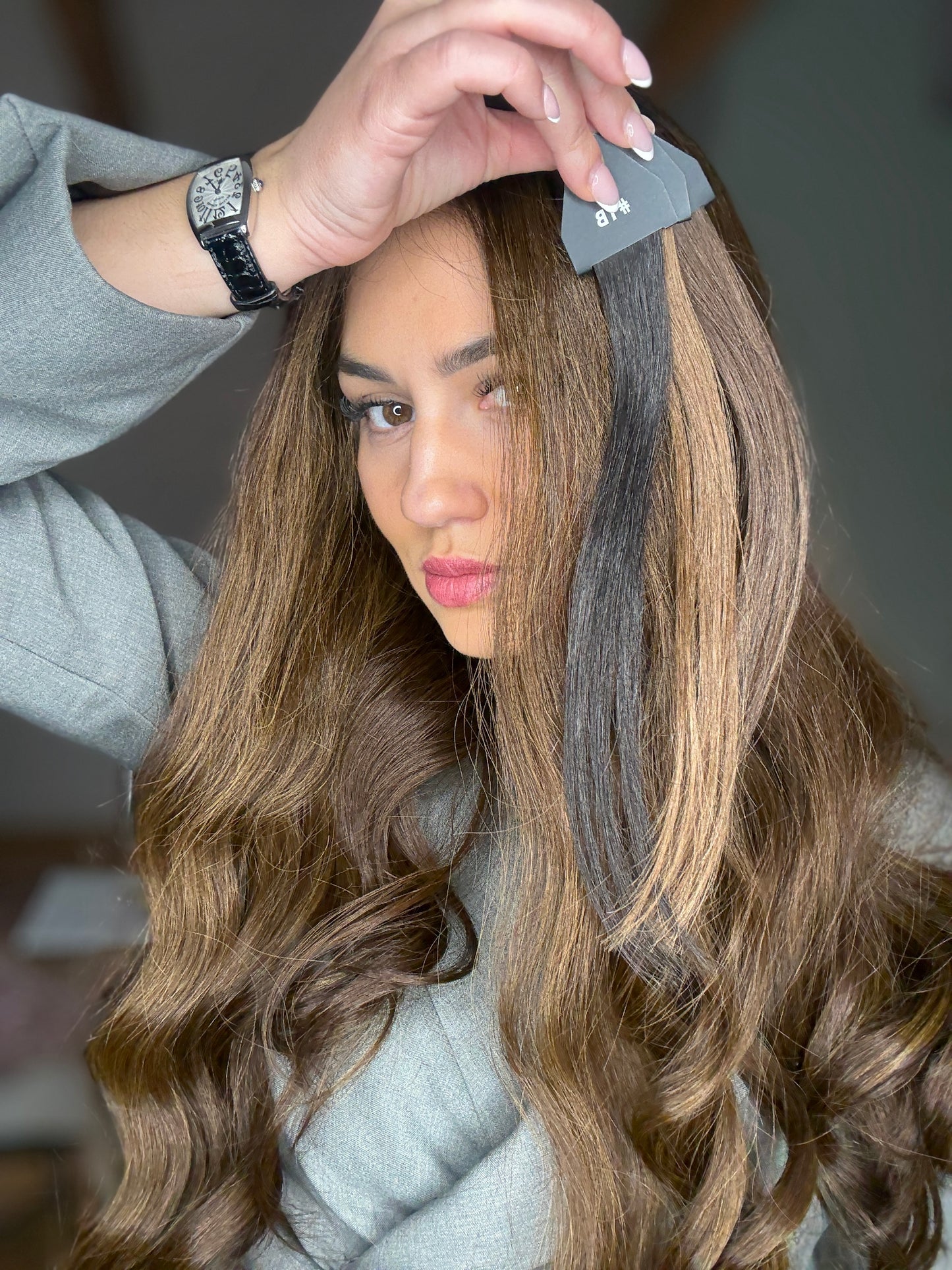 Exclusive collection - European wig - Brown Wig With Dark Roots #1B #3 #4