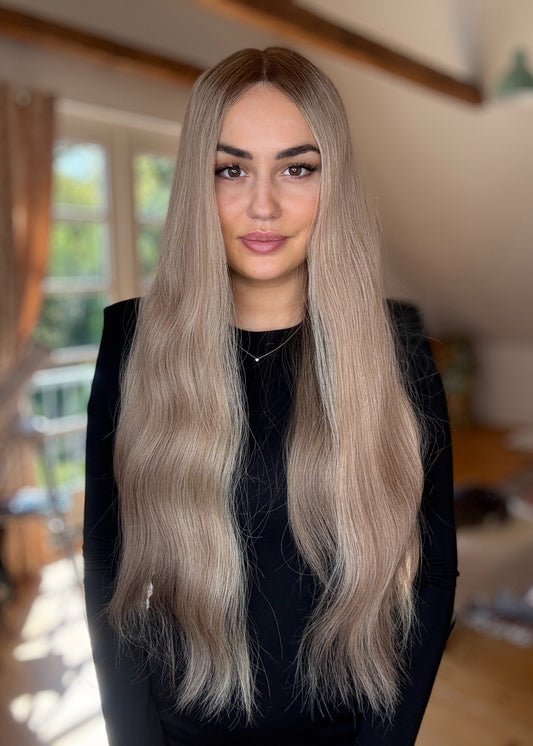 Exclusive collection - European wig - Blonde Wig With Ashy Roots