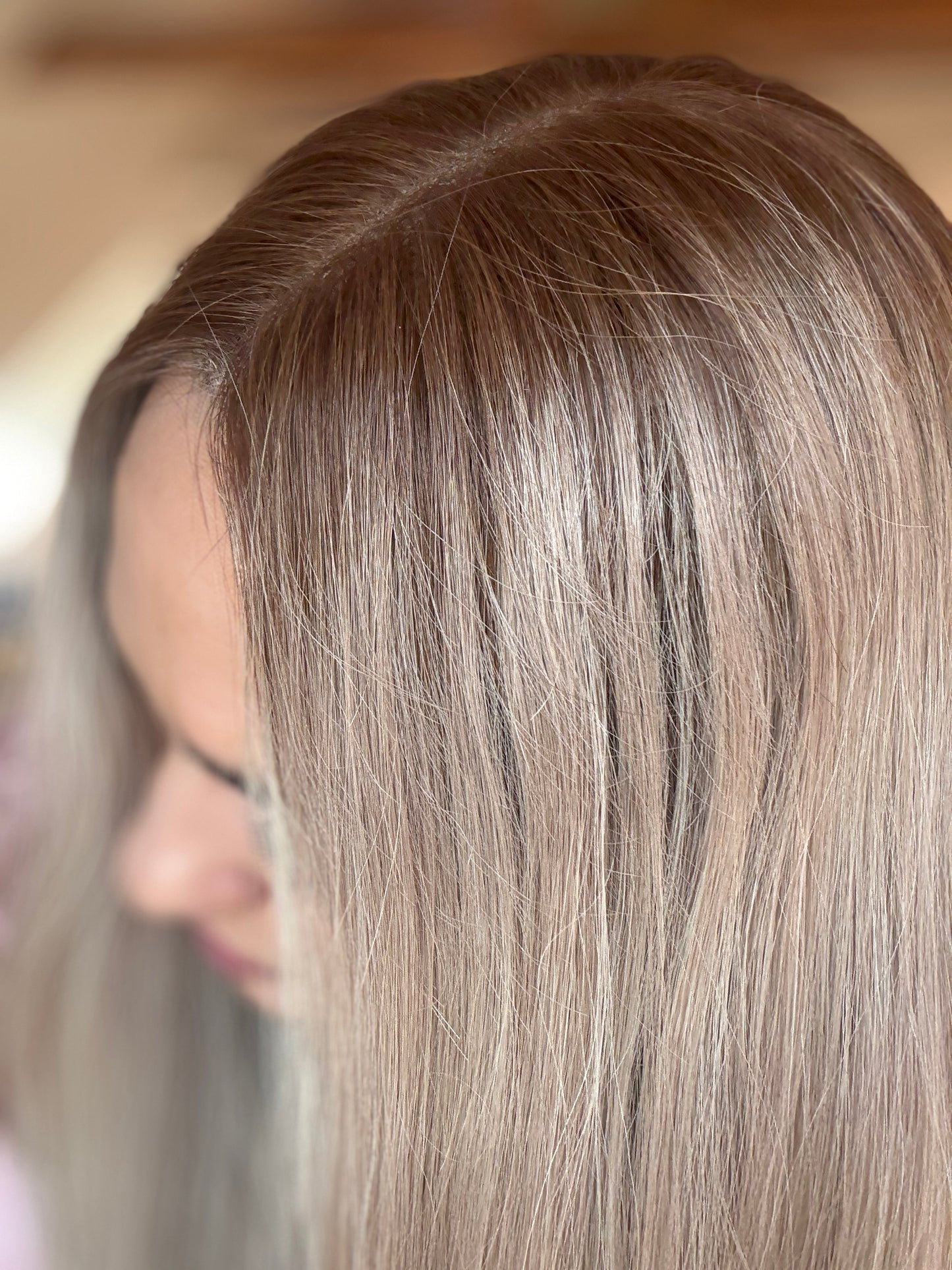 Exclusive collection - European wig - Blonde Wig With Warm Roots #10 #1001 #130A