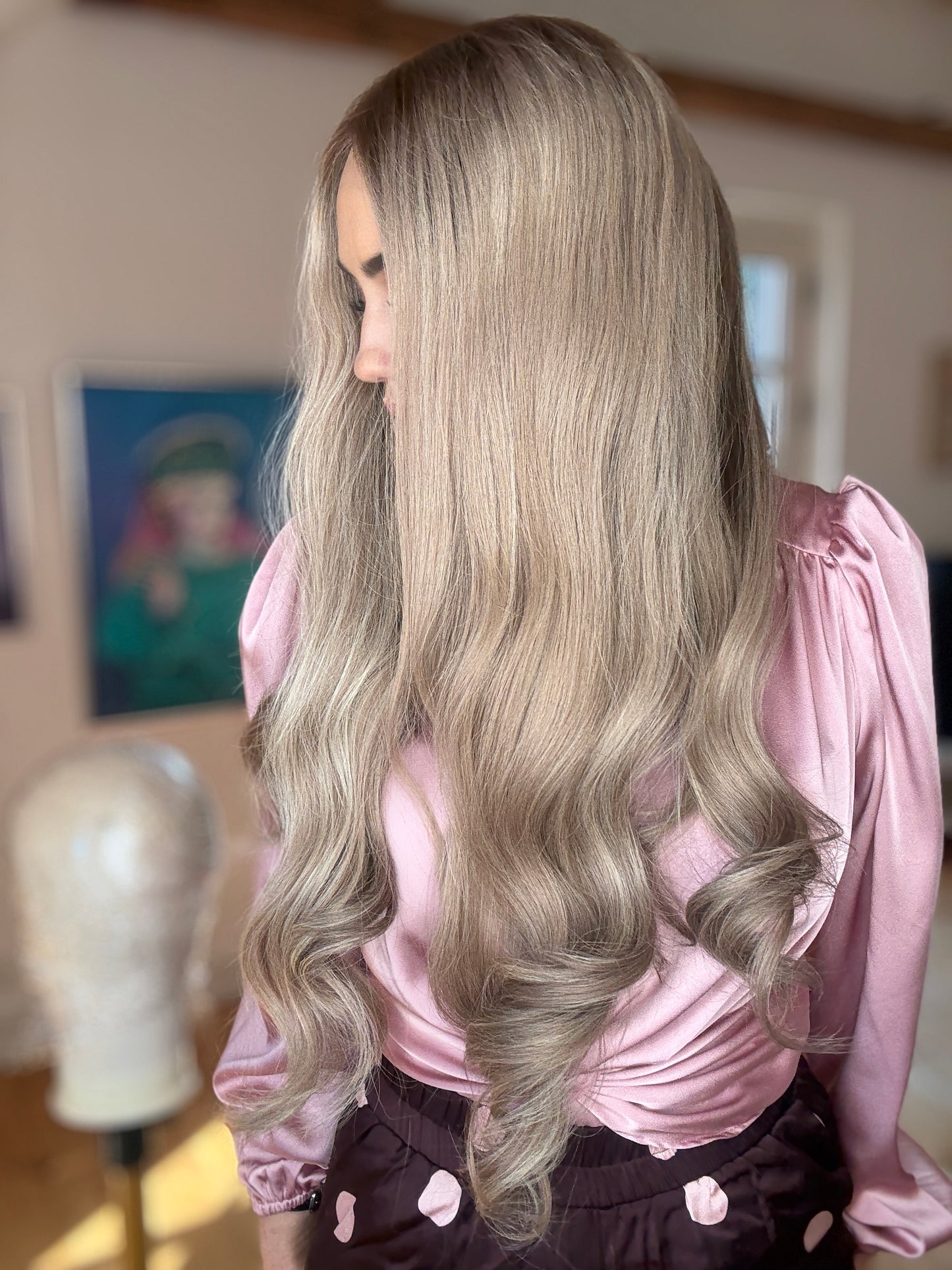 Exclusive collection - European wig - Blonde Wig With Warm Roots #10 #1001 #130A