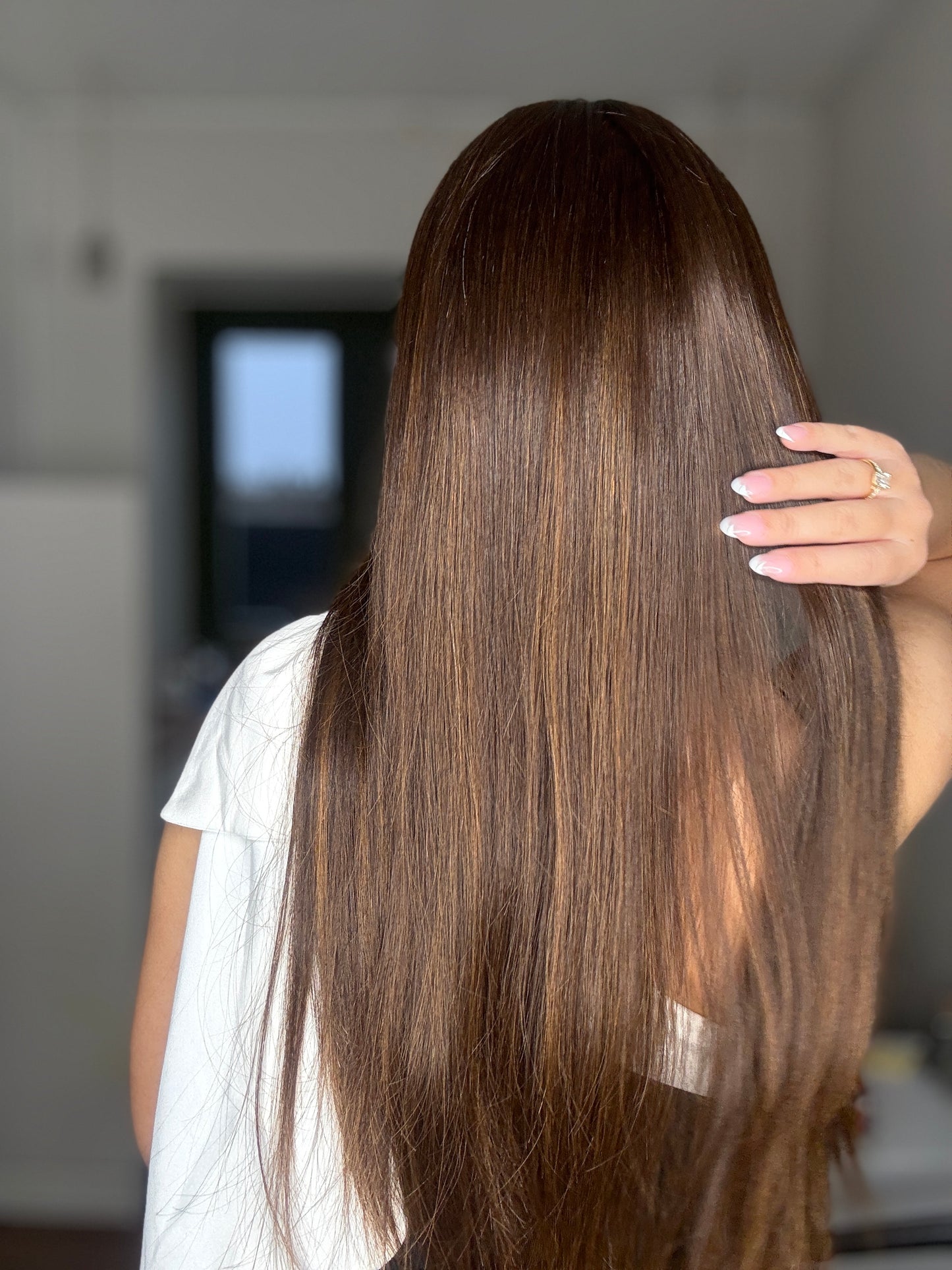 360° Full Lace Wig. Color 3 w. Warm Highlights