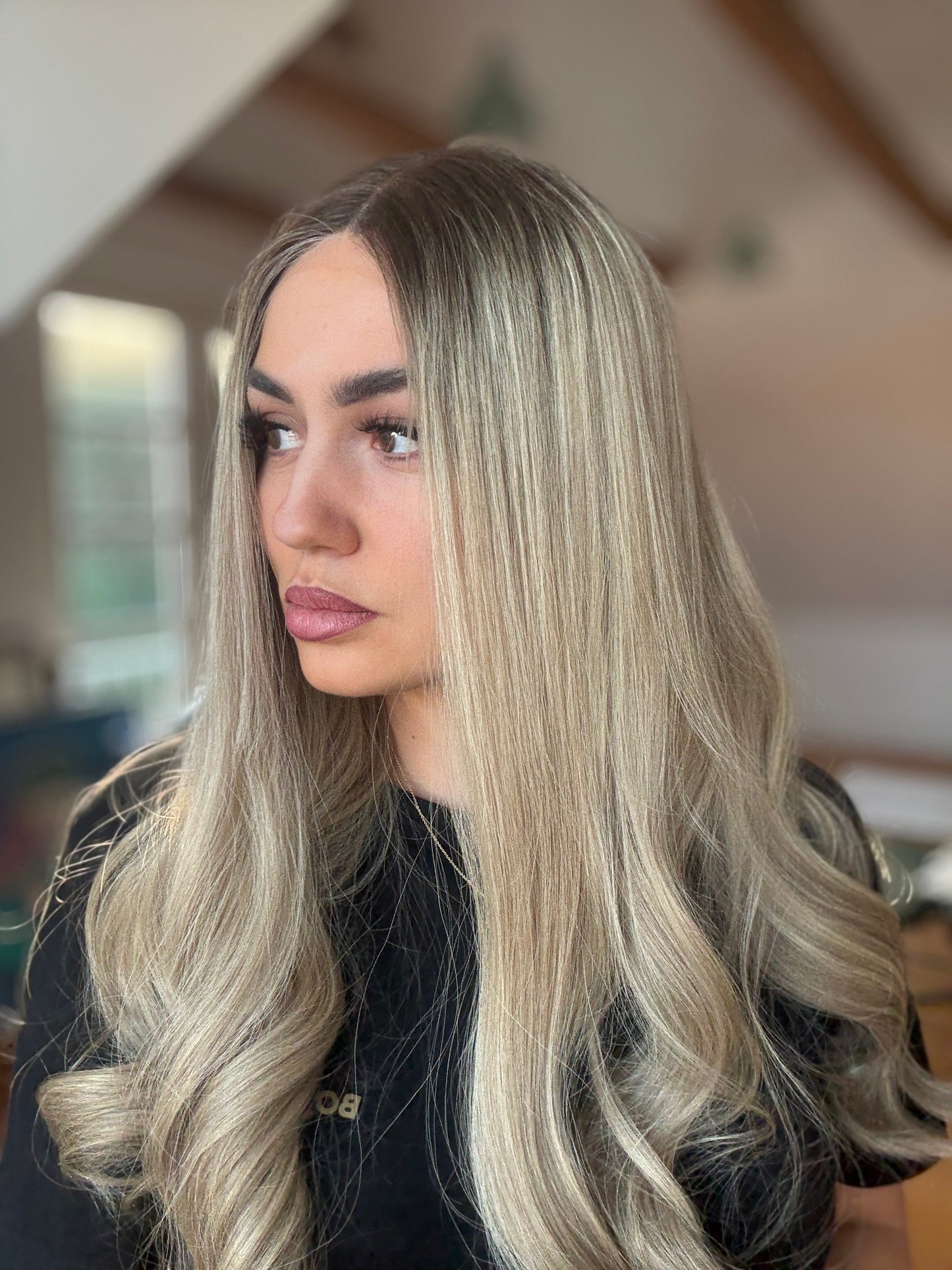 Exclusive collection - European wig - Blonde Wig With Ashy Roots