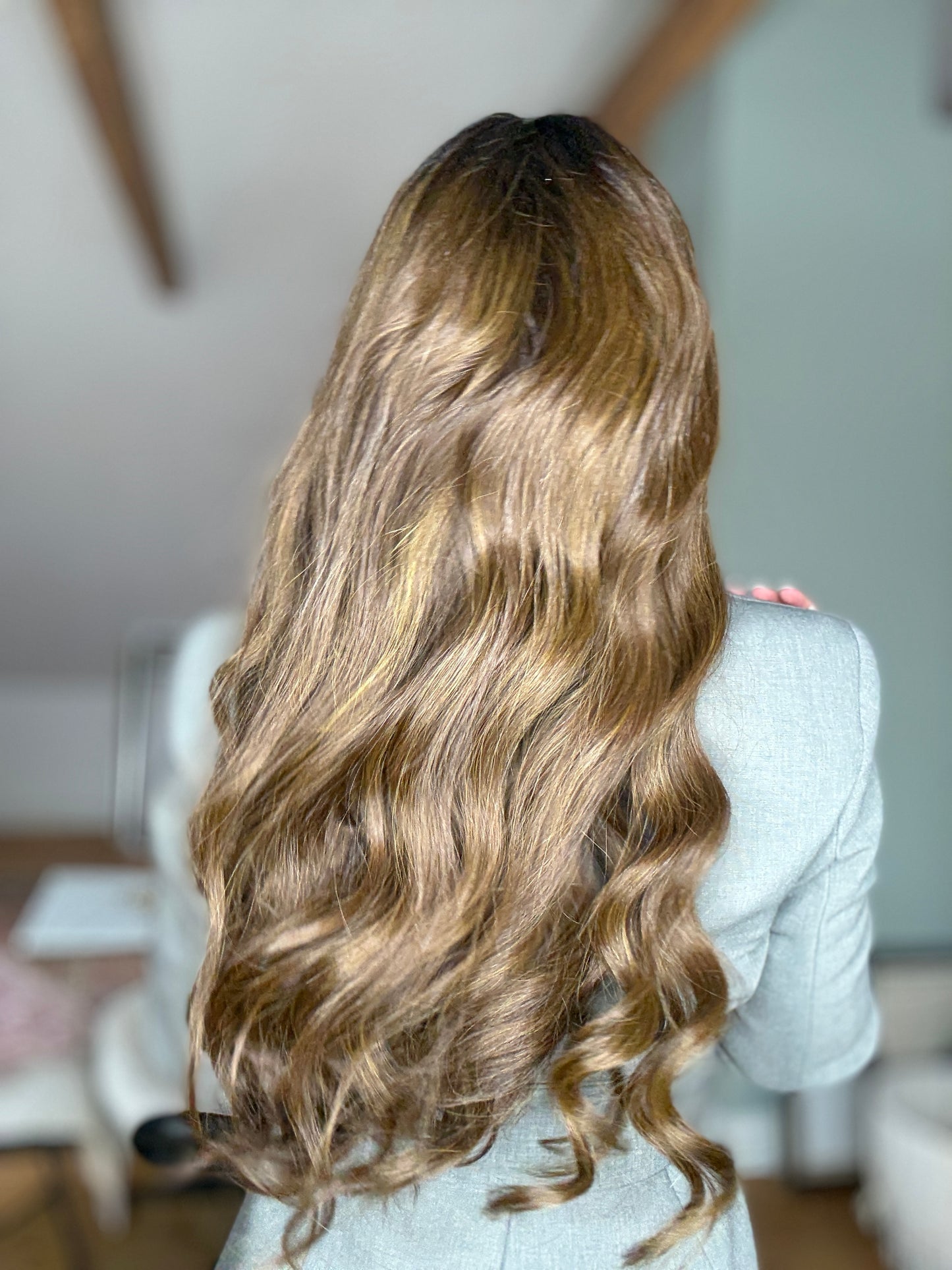 Exclusive collection - European wig - Brown Wig With Dark Roots #1B #3 #4